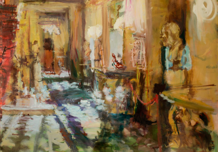 Phantom DNA1-detail, oil on canvas, 72 x 96 inches, 2019 $15,000