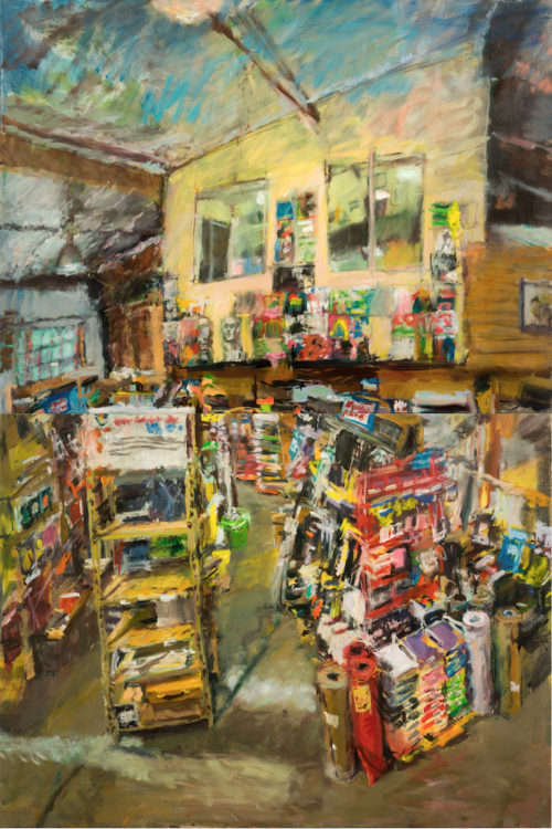 Sketchbooks and Paper (diptych), 72 x 48 inches  $9850