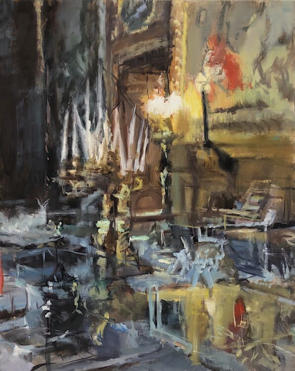 Chantilly 3, 30 x 24 ins, oil on canvas, 2023, $3600   To purchase: val@valnelson.ca