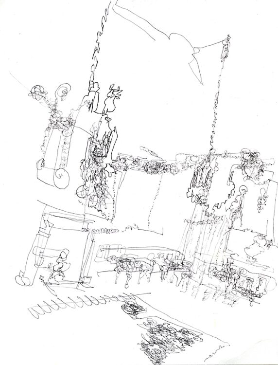 Blind Logic 2- 11x8-ins-paper-ballpoint-pen-white-wood-frame-$750 web