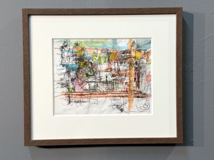 Bar near Menilmontant, 8.5 x 11 inches, framed   $1000