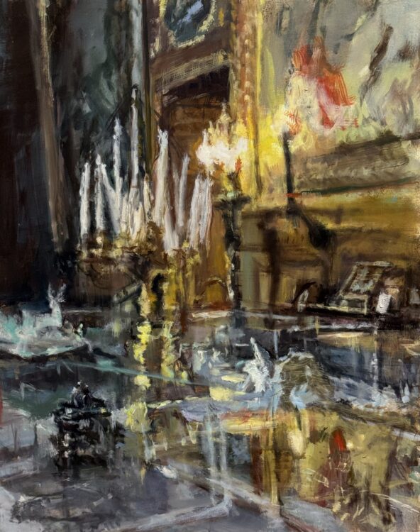 Chantilly 3, 30 x 24 ins, oil on canvas, 2023, $3600   To purchase: val@valnelson.ca