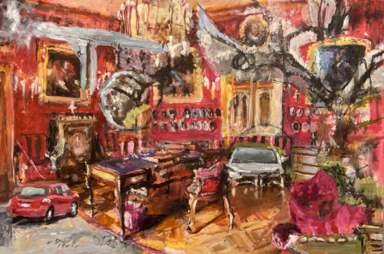 Uncertainty-24x36 inches, oil on canvas, 2026   $4000  To purchase: val@valnelson.ca